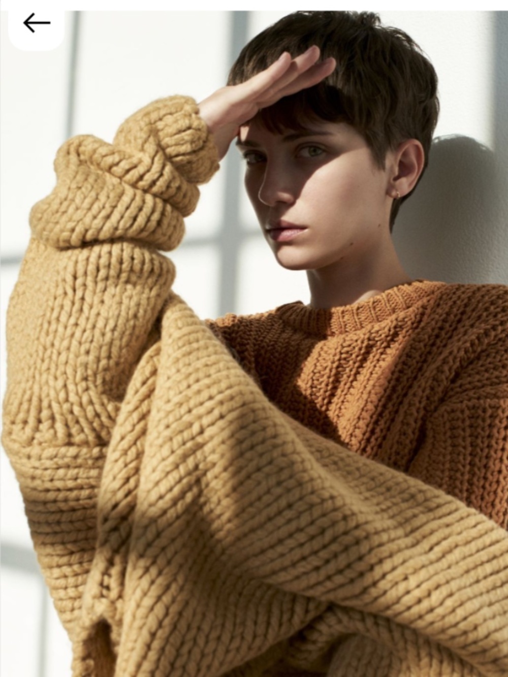 BABAA babaà Jumper No28 in Honey No 28 Chunky Knit Eco Wool Rare Archived FW2017